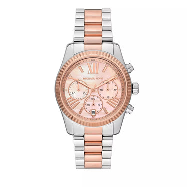 Michael Kors Damen Armbanduhr Lexington Chronograph Stainless Steel Watch Two Tone MK7219